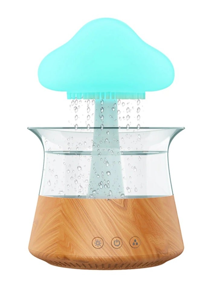 ارواق ناشر رائحة المطر الكهربائي، ناشر رائحة ليلي ملون، ناشر رائحة صغير، يخفف التعب، ديكور المنزل، مرطب لغرفة النوم وغرفة الأطفال (300 مل) - Image 2