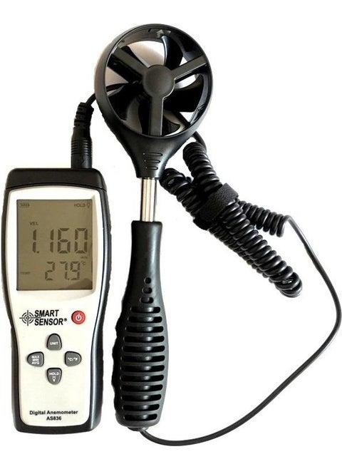 As 836 Wind Speed ​​and Temperature Meter Anemometer