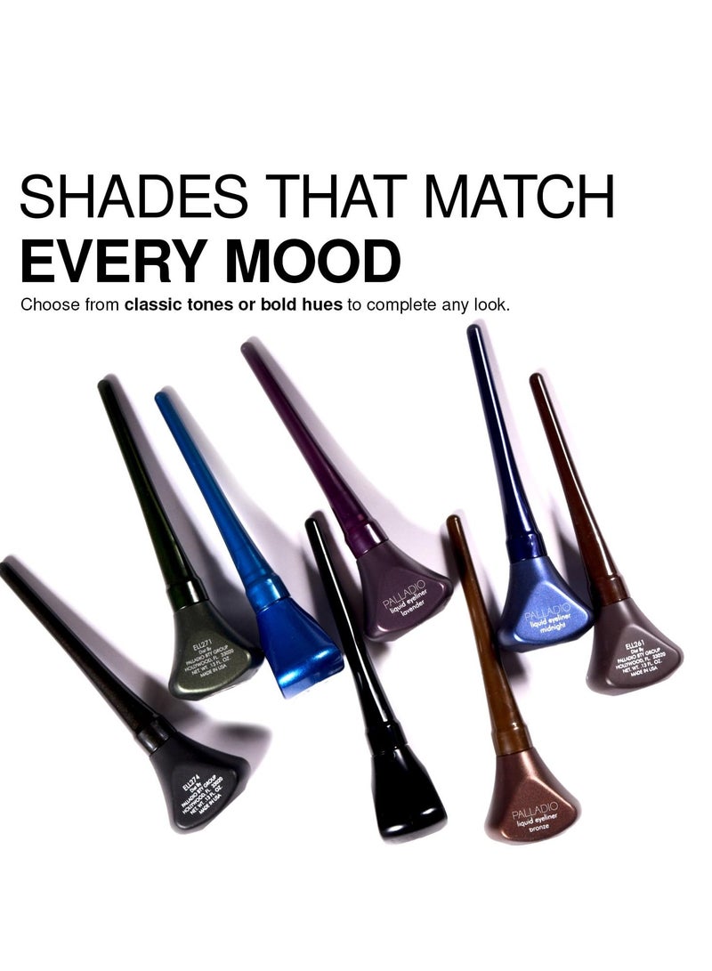 بالاديو آيلاينر سائل، عالي الصبغة، مقاوم للماء، مقاوم للتلطخ، طويل الثبات، برونزي - Image 5