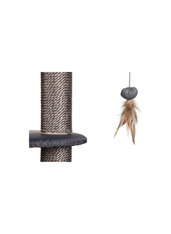 Cat Tree House With Hanging Kitten Toy  - Image 3