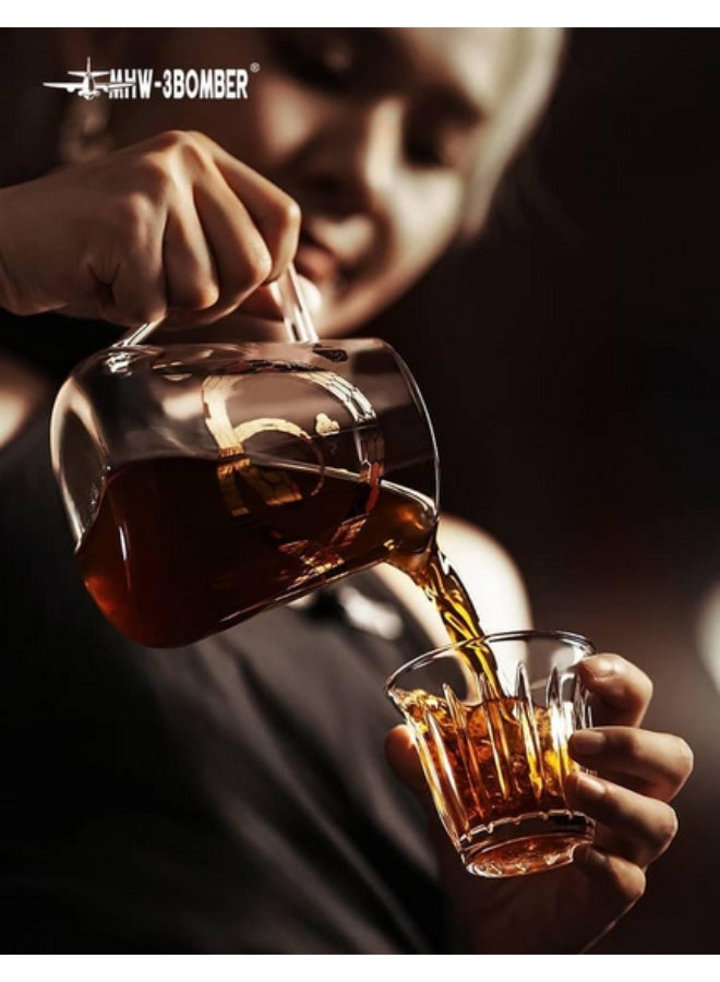 ام اتش دابيلو - ثري بومبار طقم قهوة فاخر MHW-3BOMBER، مع مصفاة زجاجية وغلاية على شكل عنق الإوزة، وصندوق هدايا - إصدار محدود من عام الثعبان - 9 قطع - Image 4