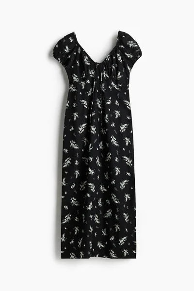 H&M Tie-detail maxi dress