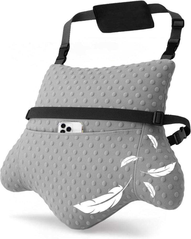 MOYOAMA Hysterectomy Pillow Post Surgery â€“ Form-Fit Support Shield with Secure Straps, 2 Pockets, & Cozy Muff â€“ After Hysterectomy Recovery Must-Haves, Post-Op C-Section Pillow Post Surgery Gifts - Image 1