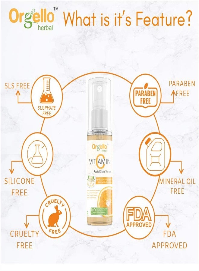 Orgello Herbal Skin Care Combo Of Vitamin C Facial Skin Toner (100 ml) + Aloe Vera Gel Tube (60 gm) + Strawberry Scrub (60g) - Pack Of 3 - for men women girls boys - Image 2