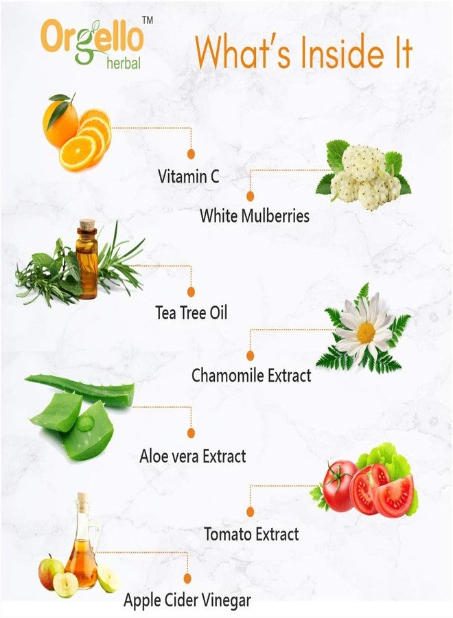 Orgello Herbal Skin Care Combo Of Vitamin C Facial Skin Toner (100 ml) + Aloe Vera Gel Tube (60 gm) + Strawberry Scrub (60g) - Pack Of 3 - for men women girls boys - Image 4