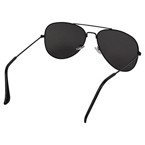 CREATURE Unisex Non Polarization Aviator Sunglasses Black Frame, Black Lens (M) - Pack Of 1 - Image 5