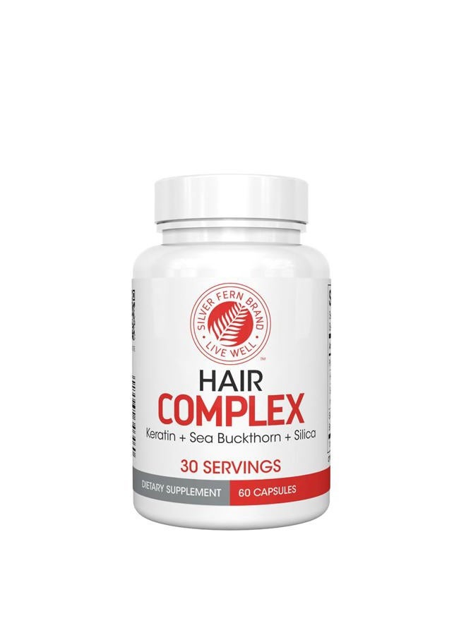 Silver Fern Hair Complex Hair Supplement - Each Bottle Contains a 30-Day Powder Supply - 1 Bottle - Image 1