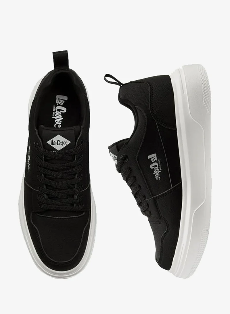 لي كوبر Men'S Panelled Lace-Up Ortholite Sneakers With Pull Tab
