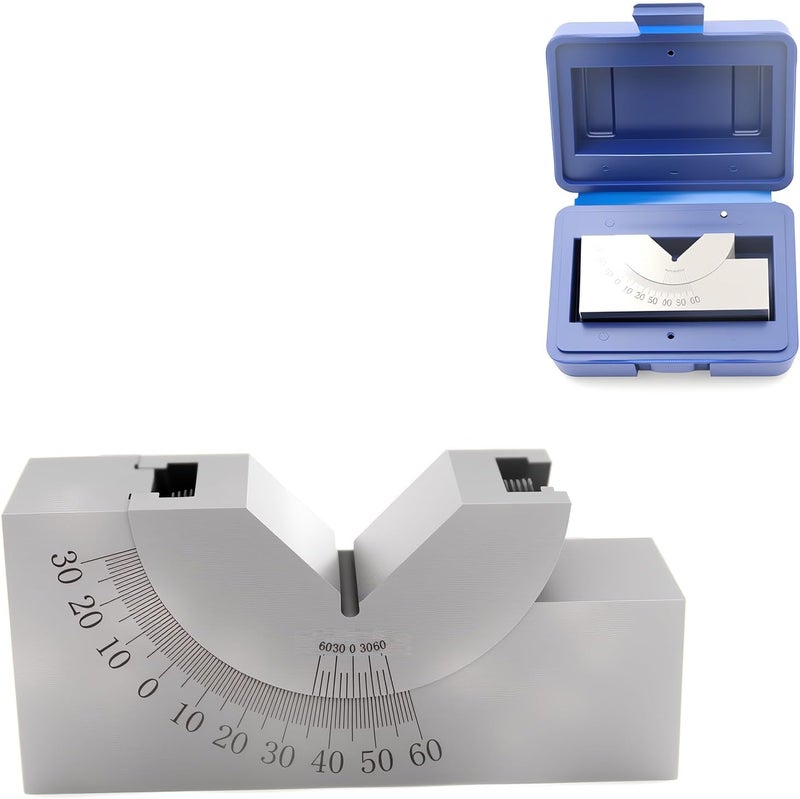 Preamer AP25 Adjustable Micro Angle Gauge High Precision Angle V Block 0-60° for Milling Lathe Machinist Tools - Image 1