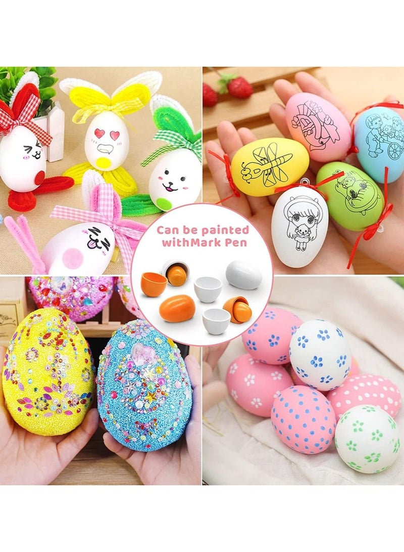 6-Piece Portable Wooden Eggs Toy Set, Cooking Kitchen Pretend Play Food Set, Developmental Toys Playset for Early Learning - Image 5