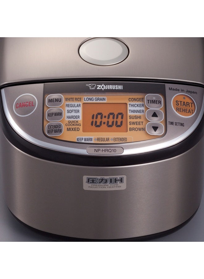 زوجيروشي Zojirushi NP-HRQ18 Induction Heating Rice Cooker & Warmer – Durable Non-Stick, Multi-Menu Cooking, Japanese Quality - Image 3