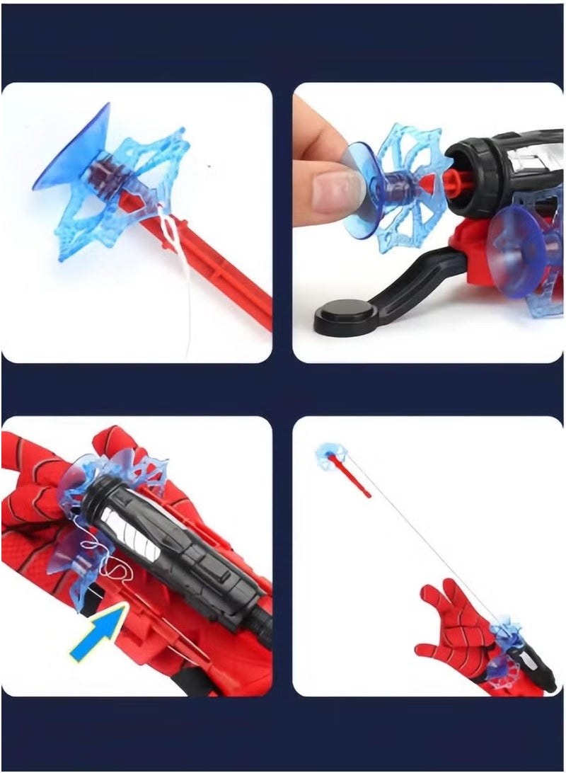 Toy Box Spider Web Shooter Toys for Kids Real Gadget Toys for Boys Gloves Launcher Wrist Toy for School Fancy Dress Costume, Cosplay Launcher  - Image 3