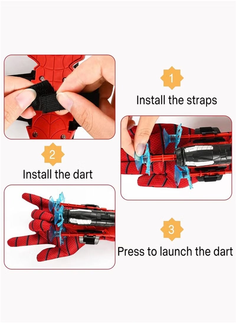 Toy Box Spider Web Shooter Toys for Kids Real Gadget Toys for Boys Gloves Launcher Wrist Toy for School Fancy Dress Costume, Cosplay Launcher  - Image 5