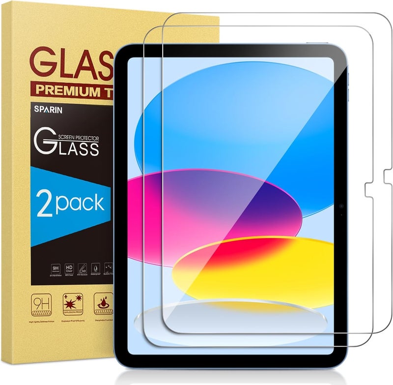 SPARIN 2-Pack Tempered Glass Screen Protector for iPad A16, 11th/10th Gen (2025/2022) - Ultra-Thin, Scratch-Resistant, Touch-Sensitive - iPad Air 13'' M4/M3 /M2 & iPad Pro 13'' - Image 1