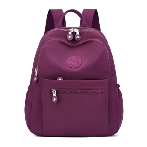 Tanweibago Mini Nylon Women Backpacks11L Small Ladies backpacks Casual Lightweight Women Shopping Travel Daypack Purple - Image 1