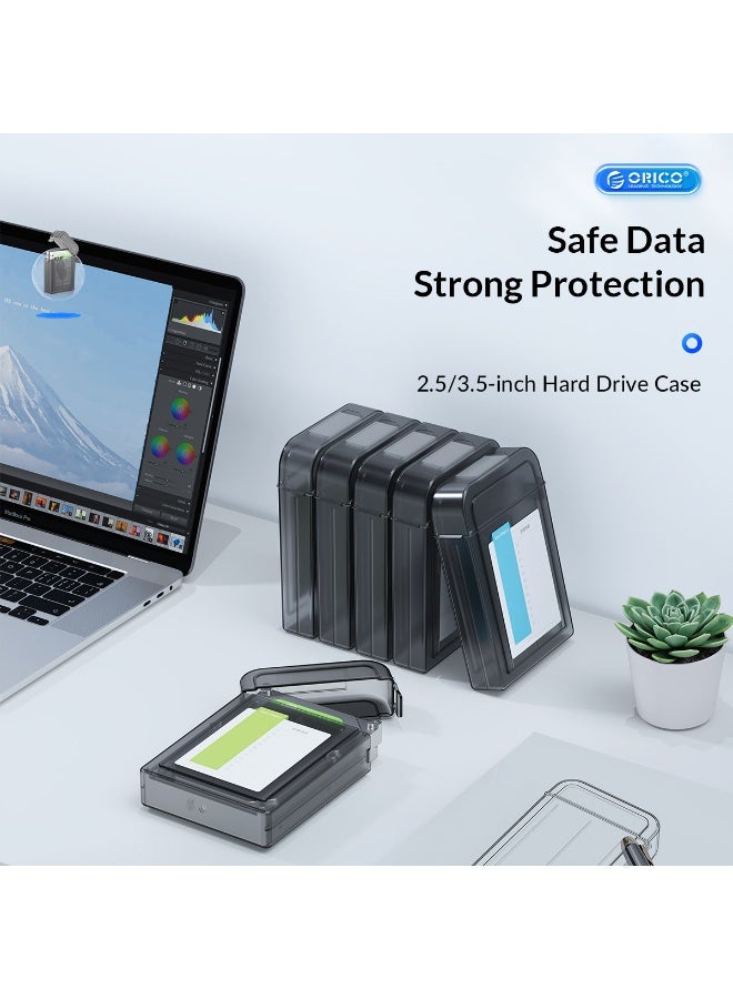 Orico 2.5-inch Mechanical Hard Disk Storage Box Hard Disk Protection PP Desktop Laptop Plastic Box Waterproof - Image 2