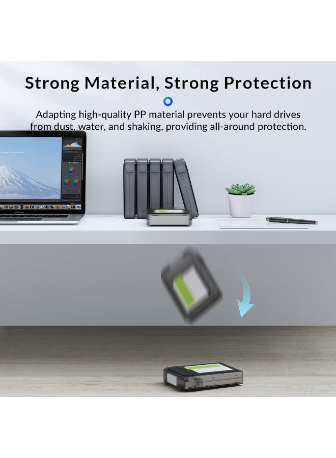Orico 2.5-inch Mechanical Hard Disk Storage Box Hard Disk Protection PP Desktop Laptop Plastic Box Waterproof - Image 5