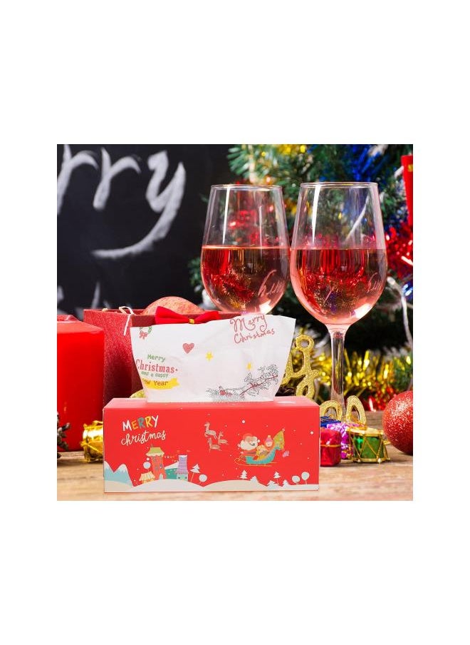 silvercnc - silvercnc Christmas Toilet Paper Set Tissue Napkin Hand Roll Paper Towels Dinner Napkins Paper Guest Towels Christmas Party Supplies - Image 1