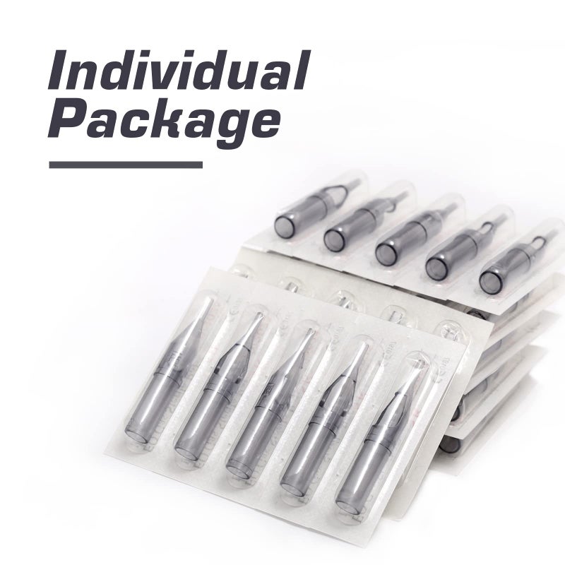 Autdor Disposable Tattoo Tip - Autdor 100Pcs Disposable Tips Mixed for 3RL 5RL 7RL 9RL 11RL 3RS 5RS 7RS 9RS 11RS 7MG 9MG 11MG 13MG 15MG Round Flat Sterilize Plastic Tattoo Tip for Tattooing Supplies (Mixed) - Image 4