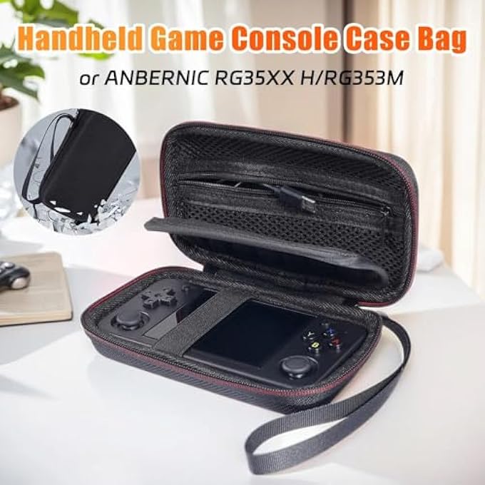 HARD TRAVEL CASE FOR RG35XX H / RG353M RETRO HANDHELD GAME CONSOLE, HARD CARRY CASE, COMPATIBLE WITH RG35XX H RG353M - Image 3