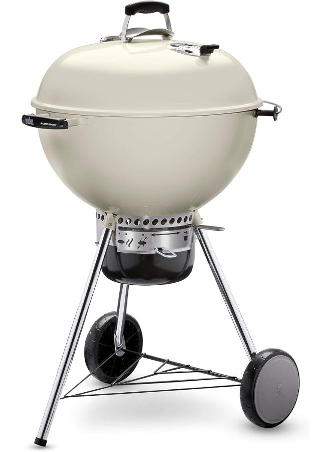 Weber شواية فحم ماستر تاتش مقاس 22 بوصة باللون العاجي  - Image 2