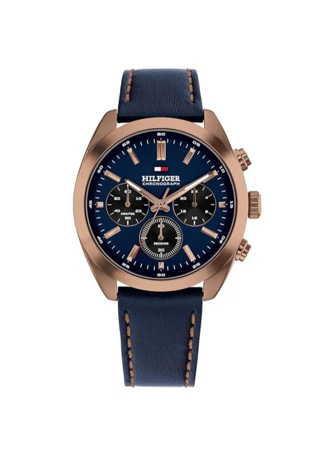 TOMMY HILFIGER Leather Strap Analog Watch