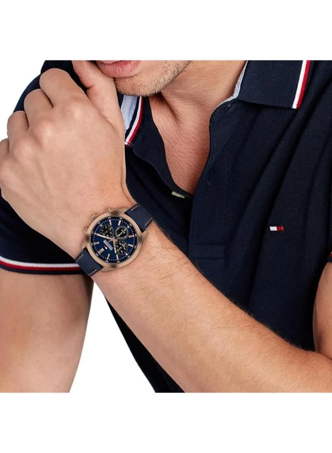 TOMMY HILFIGER  Leather Strap Analog Watch for Men | Best Price UAE