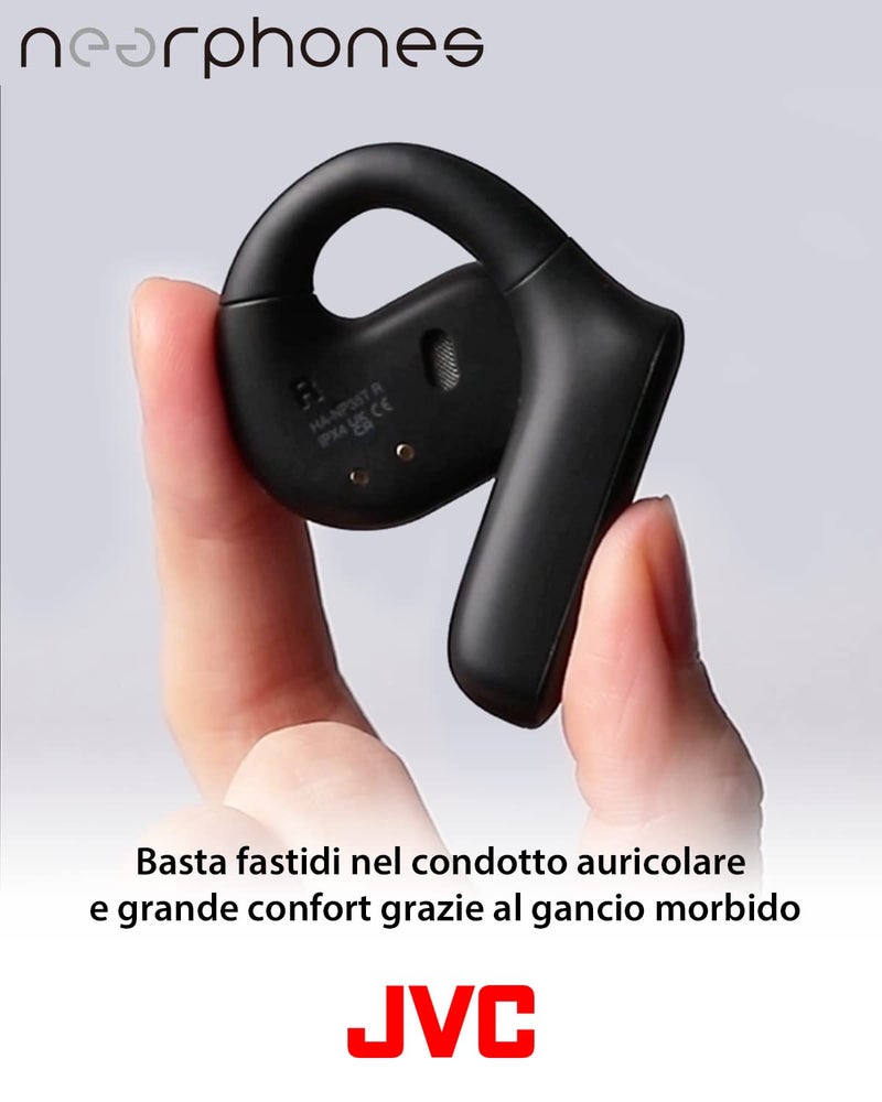 JVC HAEB75B Ear-Clip Headphones (Black) - Image 4