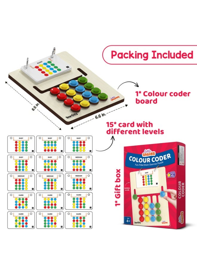 Smartivity Kids Montessori Slide Puzzle Game IColor & Pattern Matching Learning Toys for Kids 4-8 Years I Birthday Gift for Unisex I Preschool Educational Activity Toy for 4,5,6,7,8 I Travel Friendly - Image 3