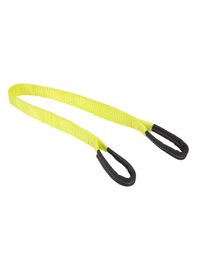 2”x4' Nylon Webbing Lifting Sling, Yellow (1pk) – 3,200lbs Vertical Lifting Capacity, 1,067lbs Safe Work Load – Safely Lift Heavy Loads – Dependable, Conforms to Loads