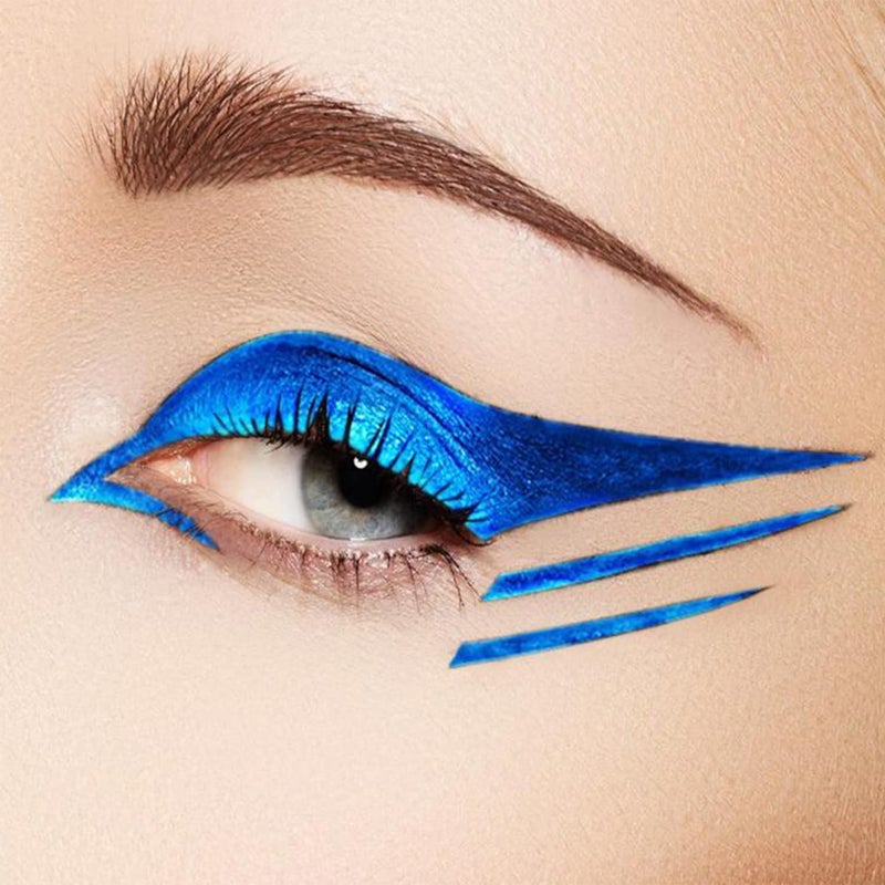 Krayons Insta Dri Sparkling Eyeliner Green Blue Silver Waterproof Longlasting 7ml Each Combo Pack of 3 - Image 4