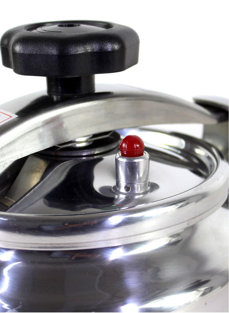 Dac 11 Liter Aluminum Pressure Cooker 28CM Extra Large Capacity Cooking Pot with Secure Locking Lid Pressure Release System and Heat Resistant Handles Ideal for Commercial Kitchens Large Families & Bulk Meal Prep  - Image 4