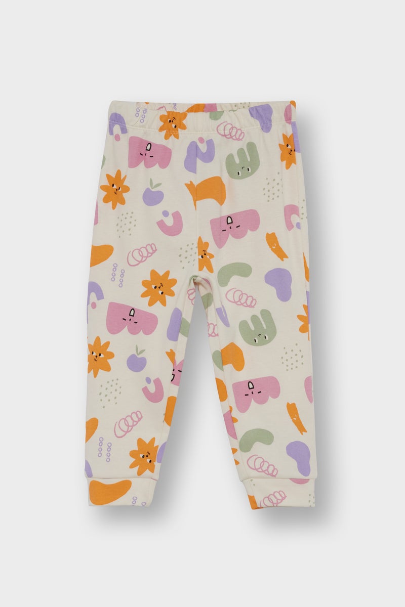 ديفاكتو طقم بيجاما بيبي بناتي قصة عادية - قطعتين - Image 2