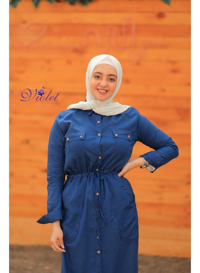 Puritopia Petroleum Maxi shirt dress  - Image 1
