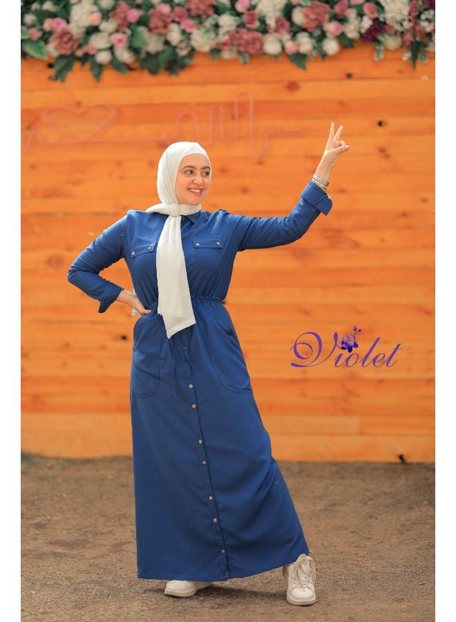 Puritopia Petroleum Maxi shirt dress  - Image 2