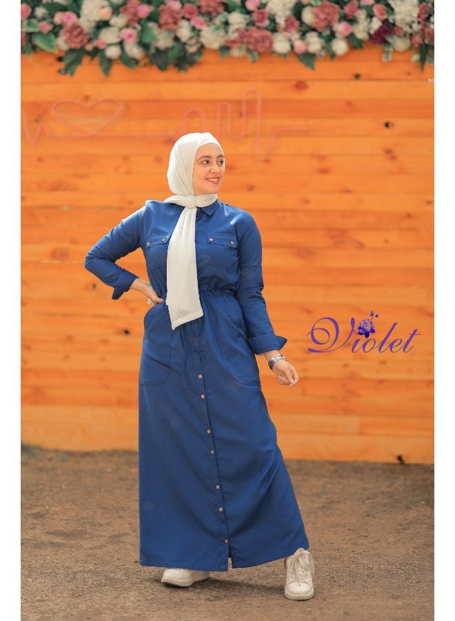 Puritopia Petroleum Maxi shirt dress  - Image 4