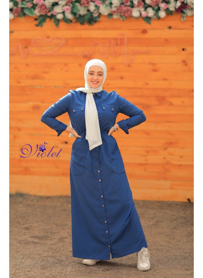Puritopia Petroleum Maxi shirt dress  - Image 3