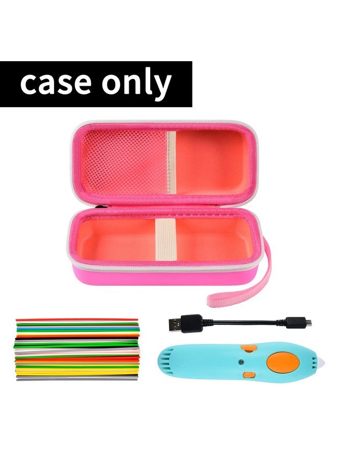 GWCASE Case Compatible With 3Doodler Start+ Essentials 3D Pen Set For Kids 3D Pens Storage Organizer Carrying Holder Fit For 3D Printing Pen Plastic Refill Blister (Box Only)Pink - Image 3