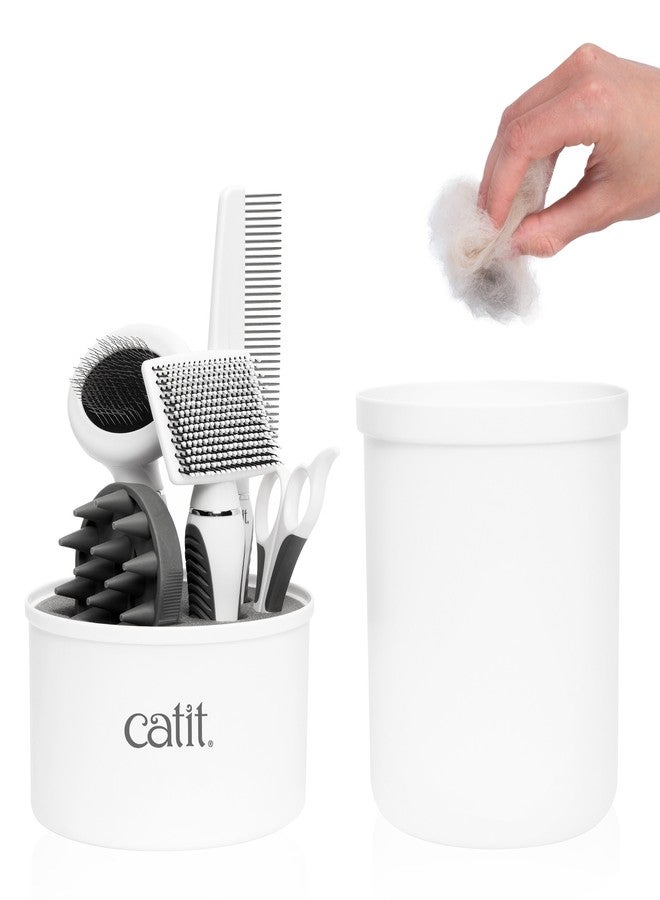 Catit Senses 2.0 Short Hair Cat Grooming Kit,White, 6 Piece Set - Image 2