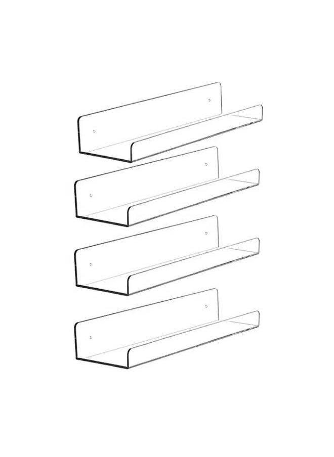 SMARTPOINTS Acrylic Floating Shelves For Wall,Acrylic Display Shelf,Book Shelf For Sale And Acrylic Riser Display Shelf  - Image 1