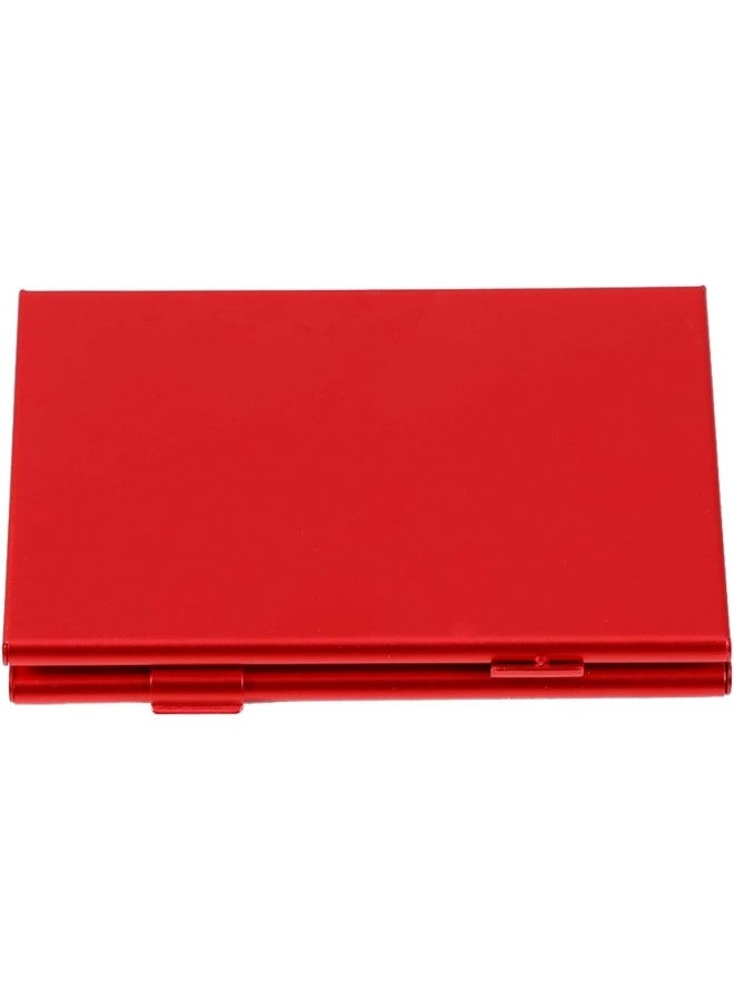 klarako 12 Slots Aluminium Storage Box Case For Micro SD Card & TF Card Memory Card Holder Lightweight(Red)  - Image 3