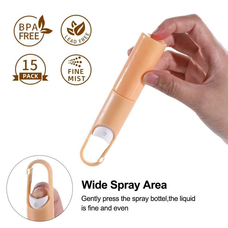 Tonity Tonity Vacuum Pump Bottles Refill Travel Bottles for Toiletries 1 Spray BottleTravel Dispenser Bottle Kit clear plastic refillable travel toiletry spray bottles Mini Spray Bottles  - Image 2