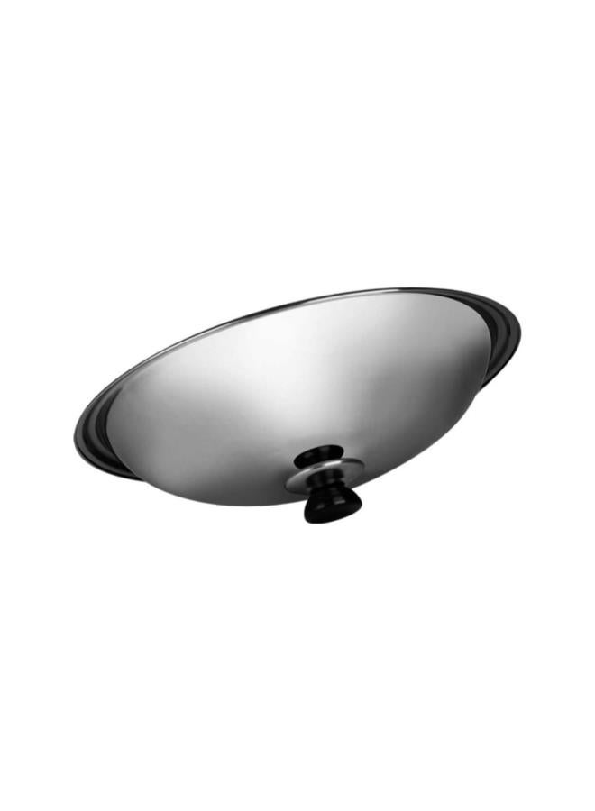 Stainless Steel Universal Lid 34cm Pan Lid Cover Frying Pan Cover Cookware Lids Cooking Dome Cover Glass Pot Lids
