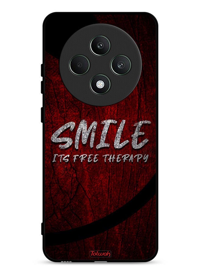 Tolwak Oppo Reno12 F 5G Protective Case Cover Smile Its Free Therapy - Image 1