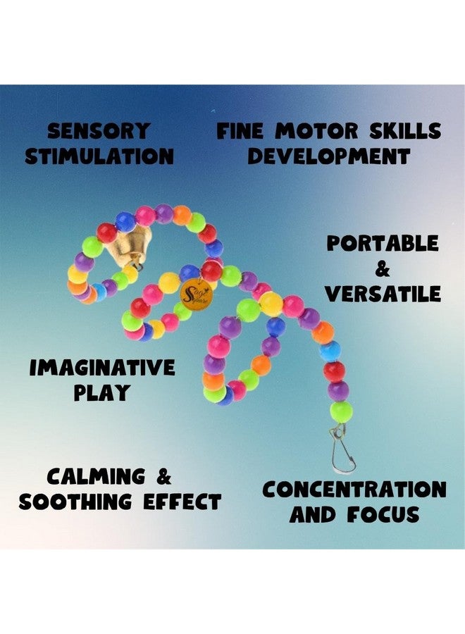 سايج سكوير أرجوحة من خشب طبيعي مرحة بحجم 43 سم من Sage Square، لعبة سلم مرنة من أجل طيور الكوكتيل والحب والببغاء والكونور والسنونو والرمادي الأفريقي والكناري والببغاء والببغاء والبادجري - Image 4