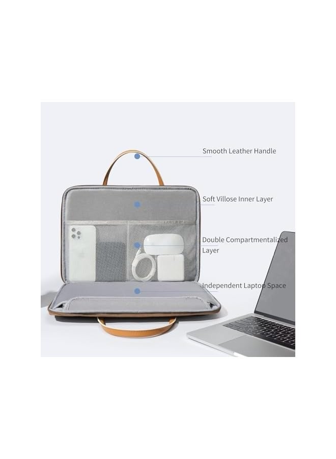 PROMASS 13-14.2 Inch Laptop Sleeve Case - Water Resistant with 3-Layer Protection, Compatible with MacBook, HP, Dell, Acer, Asus, Lenovo Notebooks - Computer Carrying Bag - Image 4