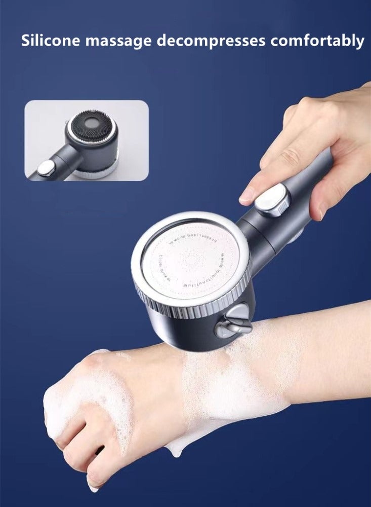 Kutis 1-Piece Multifunction Handheld Spray Spout Shower Head ABS Grey/Silver 25.5x8 Centimeter - Image 5