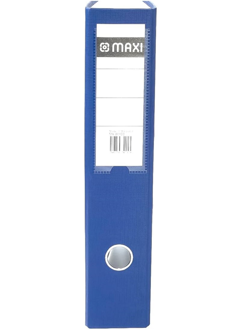 Maxi 10-piece Box file PP Lever Arch File Dark Blue F/S Broad A4