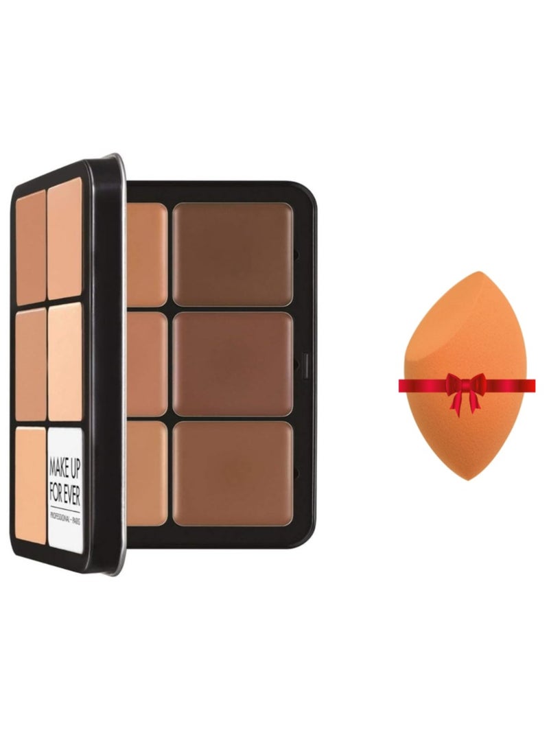 MAKE UP FOR EVER Ultra HD Multi-Color Foundation Palette + Makeup Sponge Gift  - Image 1