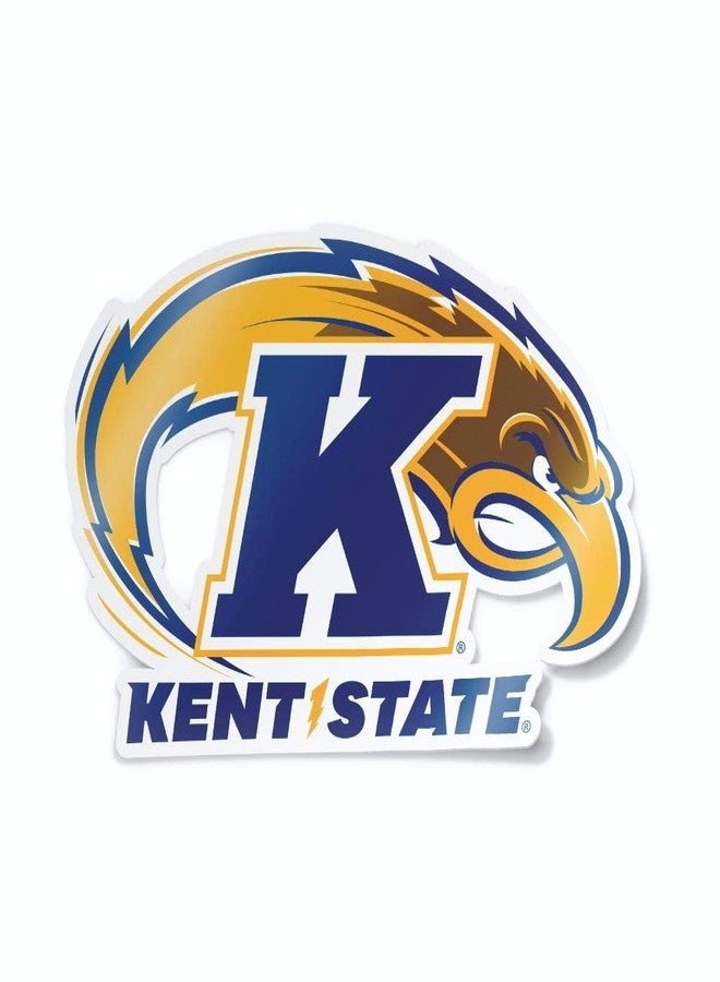 Nudge Printing Kent State University Golden Flashes NCAA Collegiate Officially Licensed Primary Logo Car Decal Bumper Sticker - Image 1